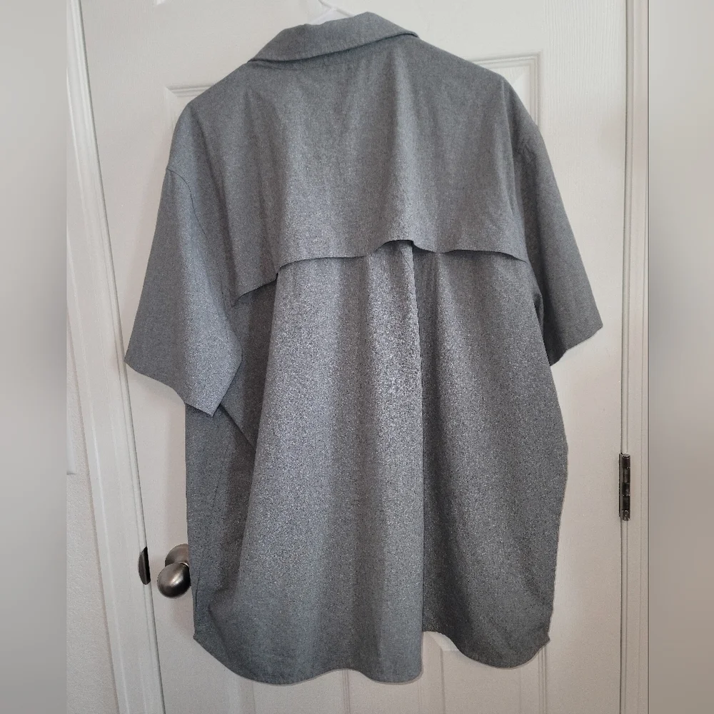Mens Merrell Short Sleeve Collared Button-up Shirt With Pocket SZ XXL - Picture 2 of 8